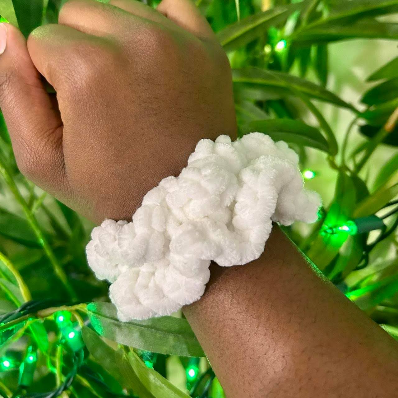 White Cloud Scrunchie
