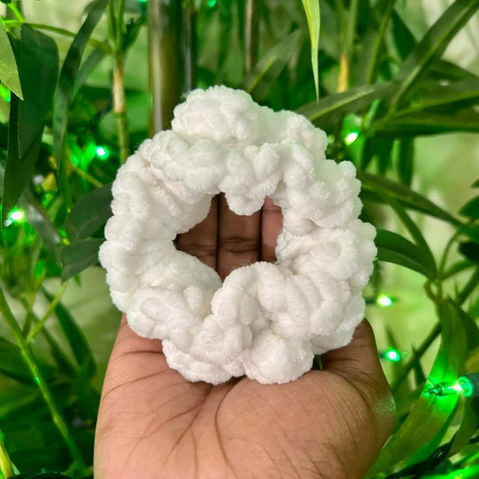 White Cloud Scrunchie